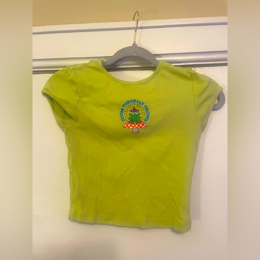 “Toadally Trippin’” Frog Crop Top
